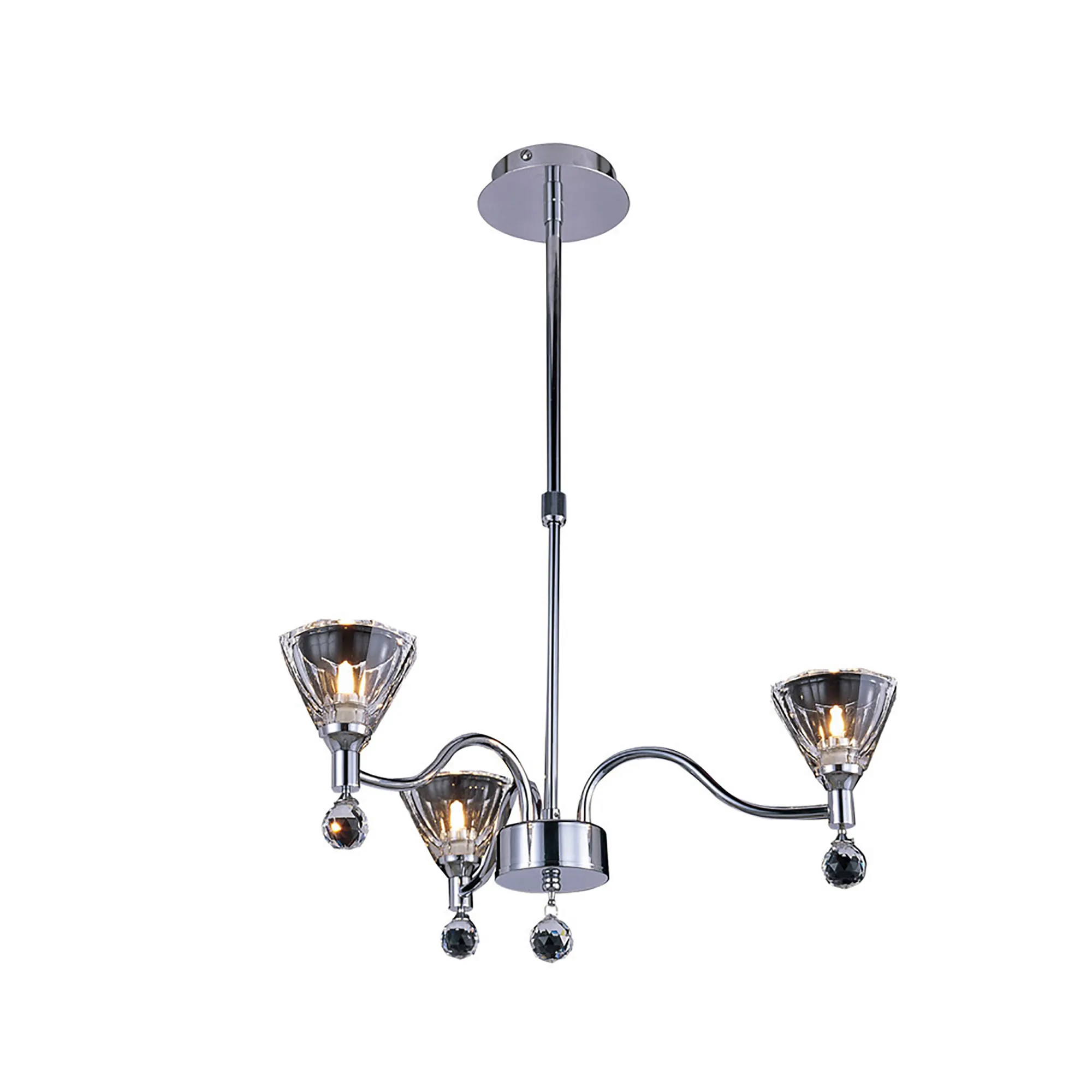 IL50343  Neptune Crystal Pendant 3 Light